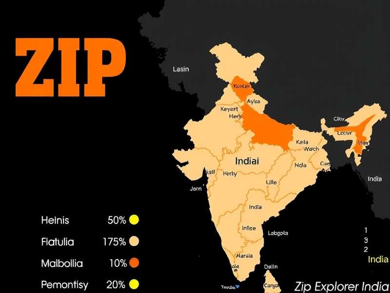 Zip Explorer India regional popularity map